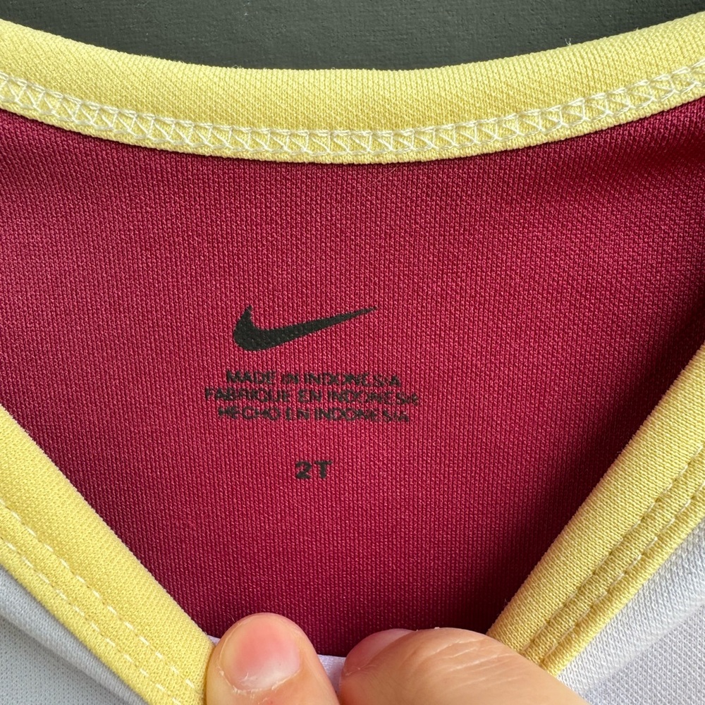Nike Garnet, White and Gold FSU Girls Cheer Dress - Picture 5 of 6